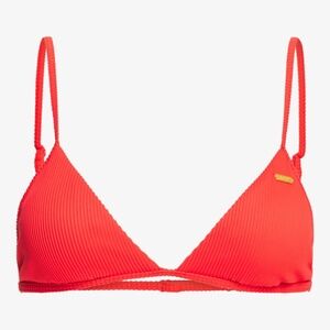 NEW WITH TAGS Roxy Bikini Top Size XS - Red - Mind Of Freedom Separate Tri